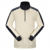 Storsteinfjellet Merino Wool Blend Half-zip White Sand